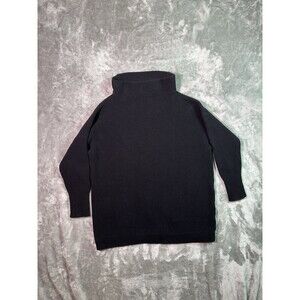 Free People Women’s Lg Knitted Black Ottoman Slouchy Tunic sweater